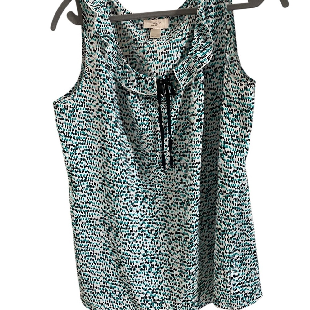 Loft Women's Blue and Black Vest - Picture 2 of 9
